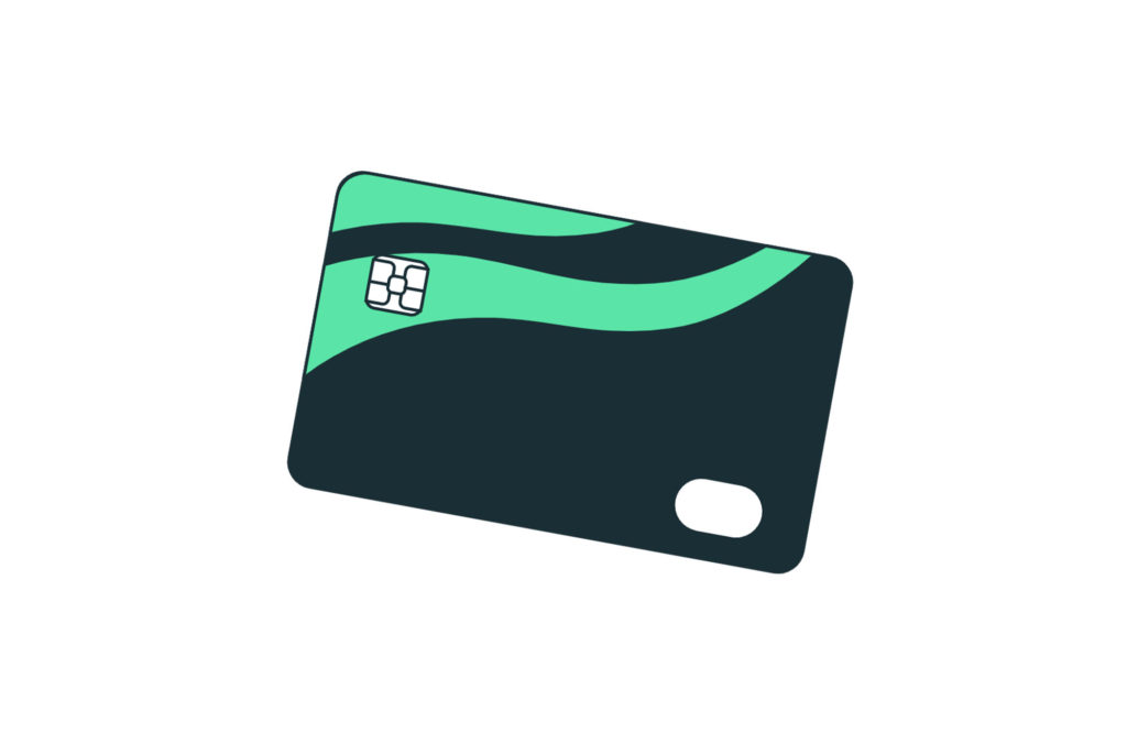 Representação gráfica de um cartão de crédito.